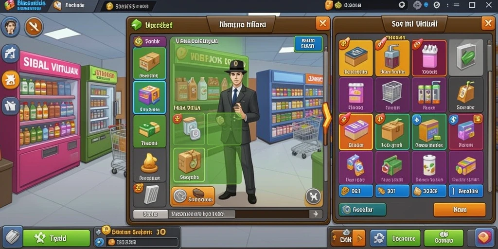 Menu permainan yang variatif dan lengkap.
