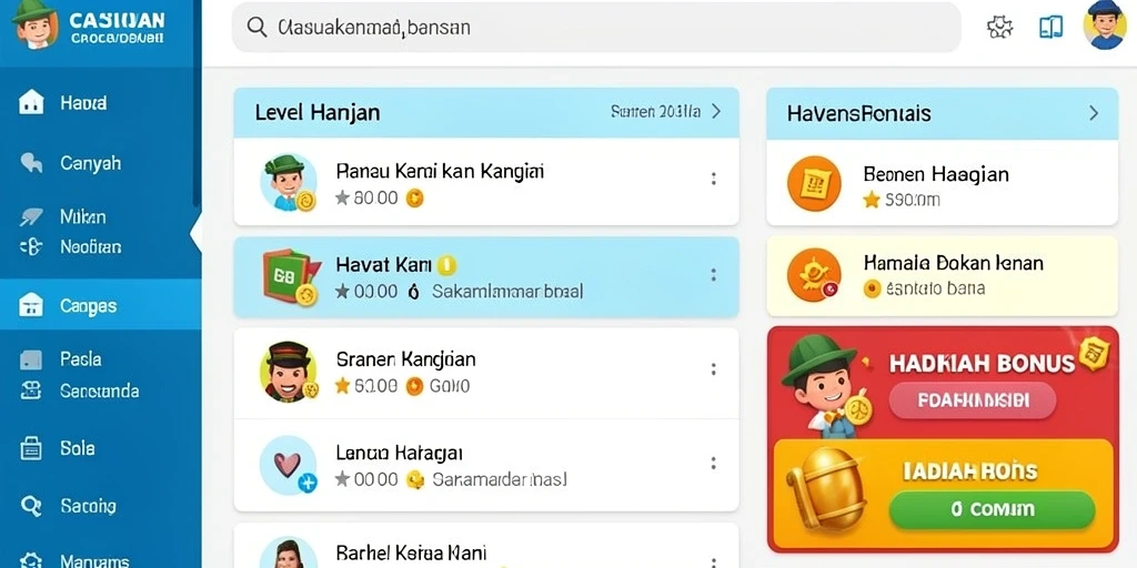 Tema permainan yang beragam dan unik.